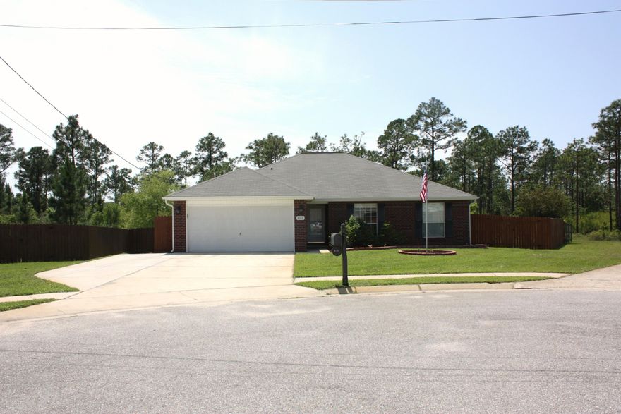 Drive by and check out this home. Fresh paint. Neat and clean and avail for rent very soon! Easy drive to the beaches, shopping and a commute to Hurlburt Fld AFB is approx. 12 miles. 4 bedroom and 2 bath, 2 car garage, separate dining area and living room, deck, huge yard, and a one of a kind beautiful fire pit and patio! Lawnpump and sprinkler system. On almost a 1/2 acre. One year lease, no pets, no smoking, clean credit (minimum 700 FICO credit score required in addition to meeting applicant rental criteria)  good and verifiable rental and employment history. Nonrefundable fee from security deposit upon vacating for carpet and pest control. Rent reflects discount when paid by the first of each month or before. Text for more info today!