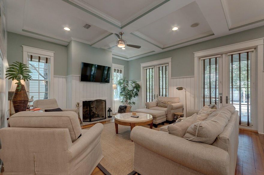 Stunning TURN-KEY home, just steps from Camp WaterColor! This home has everything you are looking for. Walking through the front french doors you are greeted by an open floor plan, perfect for entertaining! The spacious living area features a gas fireplace, wide plank hardwood floors, shiplap walls, and gorgeous tray ceilings. The gourmet kitchen is equipped with stainless steel Thermador appliances, and separate wet bar with wine cooler and ice maker. The master bedroom is conveniently located on the first floor, with a tiled walk in shower, double vanity, and separate soak bathtub. Newly remodeled mudroom. Additional 2nd floor living space along with three bedrooms, and two large owner's closets. Rental ready with strong rental history! Enjoy a cold beverage on the new front porch swing! Located on 499 acres in the renowned South Walton Beach, the picturesque WaterColor community was created with families in mind and offers the charm of small town life. Exceptional community amenities include several beautiful swimming pools, a gulf front beach club, nature trails, kayaking, canoeing, a fitness center, tennis, Camp WaterColor for kids, parks and green spaces.