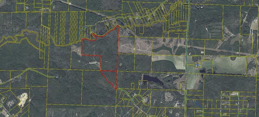 This listing is for 2 large parcels making up just under 150 acres.