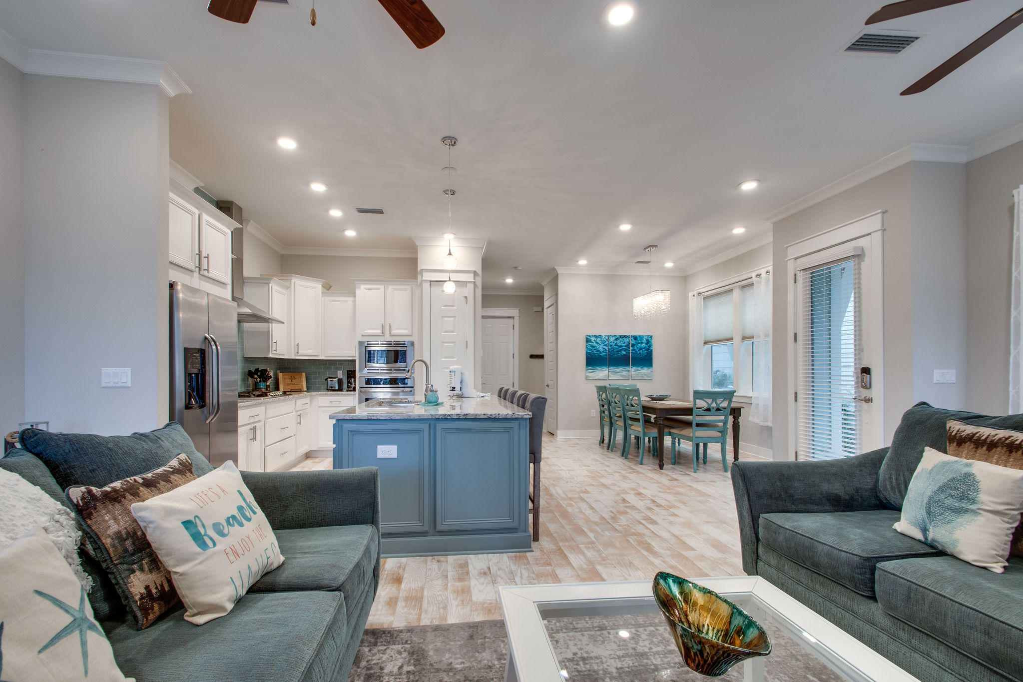 Live sophisticated and stylish in the largest floor plan ''the Bahama'' in Prominence North. This highly appointed ''one of a kind'' (A) unit features; three-bedrooms, two and half-bathrooms, and a two car garage. This unit is offered fully furnished and turn-key ready for 2020! This unique property sits on a premium lot backing up to a preserve and is conveniently located to the resort style community pool. Features include 10ft ceilings, 8ft doors, incredible craftsmanship throughout, custom furniture, window treatments, and a washer/dryer.