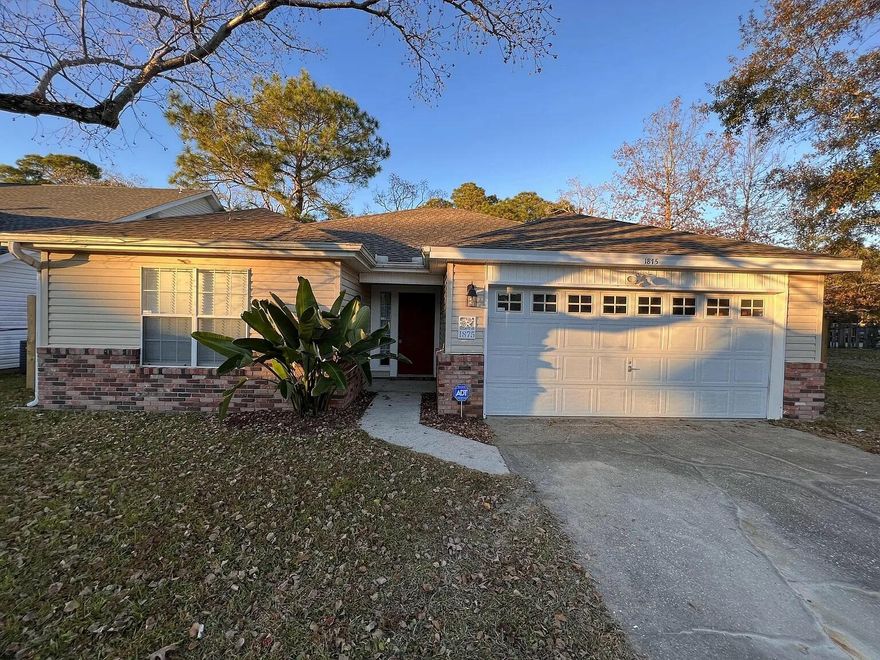 Available Oct 1st, adorable 3 bedroom and 2 bath home located in Forest Oaks Subdivision in Fort Walton Beach, FL. Pet friendly (restrictions do apply), 1 year lease, renter pays utilities and maintains the yard! This home features vaulted ceilings, new luxury vinyl plank flooring in living and dining room and kitchen, a granite counter tops, large primary bedroom and ensuite bathroom, a two car garage, a privacy fence in the back yard, two guests bedrooms and a full guest bath! There is a fireplace, new sliding glass door to open patio! Bathrooms features new vanities! This home is conveniently located near the military bases, beaches, and shopping!