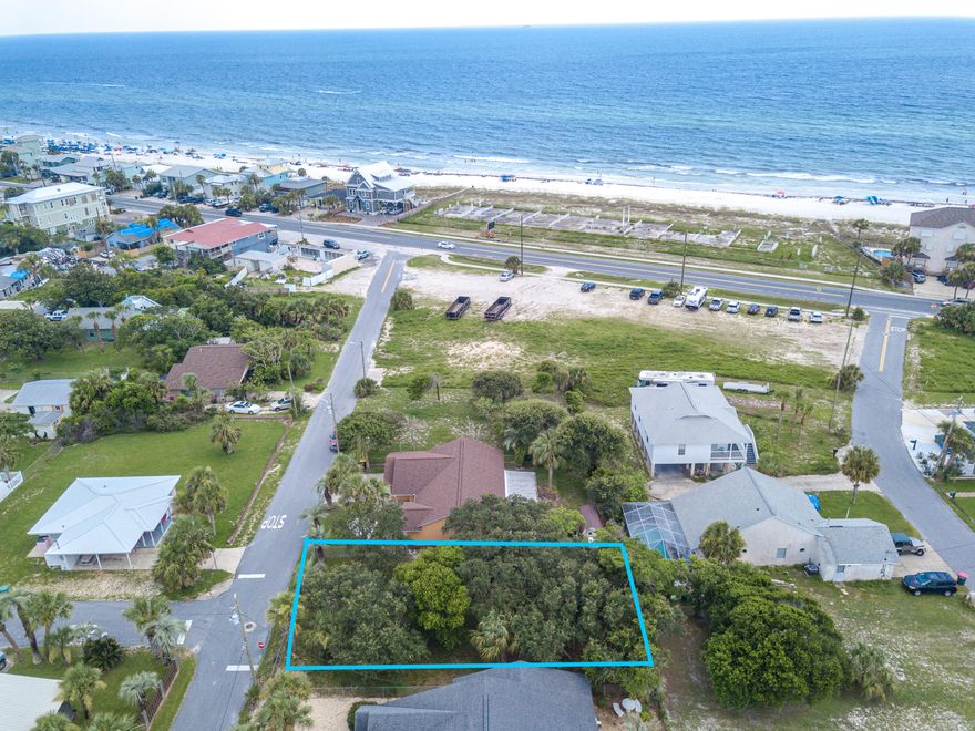 This lot is all about location and possibilities!!  Build you dream beach home on this 59 by 109 foot lot that provides plenty of room for a home, garage and pool.  This is a unique area that provides a gravity line sewer and the gas connection is right at the edge of the lot.  And just a few steps to the beautiful white sandy beaches of Panama City Beach and short drive to Pier Park, Frank Brown Park and Scenic 30A.  Contact us or your real estate agent today!!  Get it before it's gone...