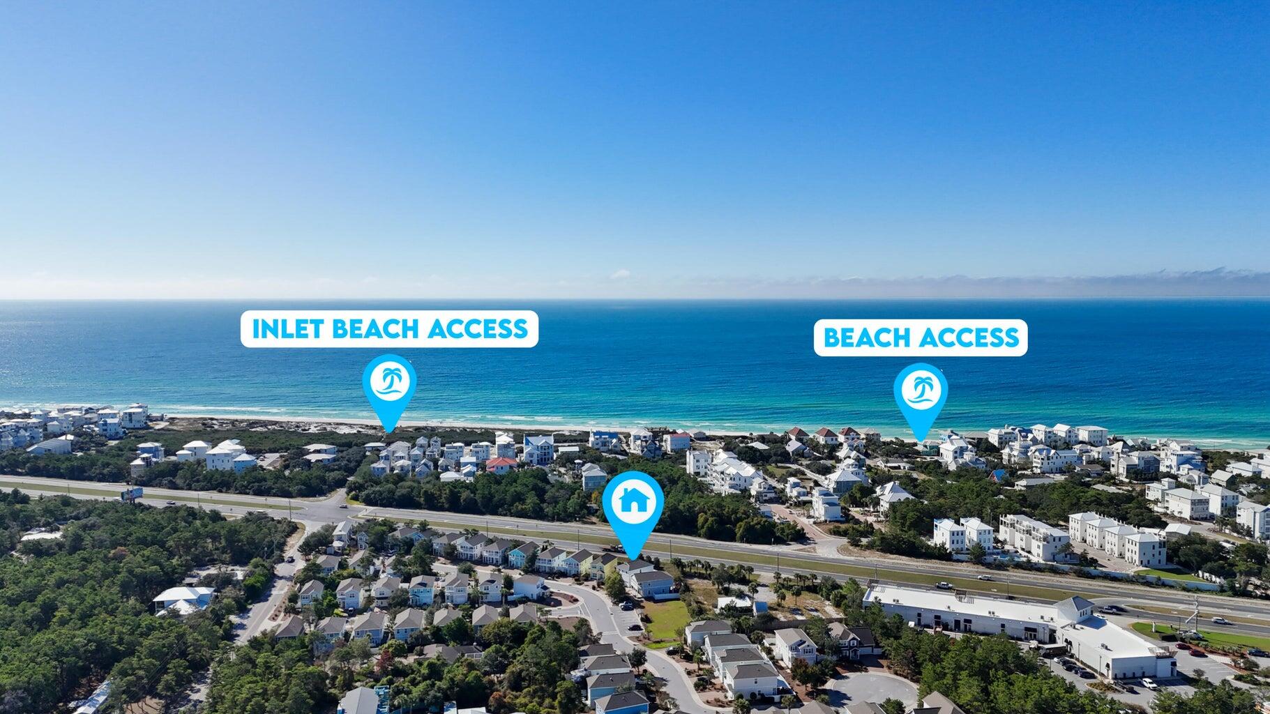 MASSIVE 55,000 PRICE DROP! Welcome to 85 Grayling Way, nestled within the charming Waterview at Inlet Beach subdivision. This 2-story beach cottage is a coastal haven, boasting 3 bedrooms, 2.5 baths, and one of the largest lots in the neighborhood, complete with a generously sized yard for all your outdoor activities that is completely fenced in.As you step inside, you'll be greeted by an open and inviting floor plan, with 1725 square feet of space to make your own. Hardwood flooring adds warmth and character to the living areas, while sleek granite countertops and stainless steel appliances in the kitchen make meal preparation a breeze. Whether you're enjoying a quiet evening in or entertaining guests, this home offers the perfect backdrop for coastal living. Upstairs, you'll find all the bedrooms, designed for your comfort and convenience. The laundry room is easily accessible, ensuring your daily chores are a breeze. The coastal cottage design creates a soothing ambiance, providing the ideal setting to unwind after a day at the beach.
What truly sets this property apart is its prime location. Shopping, dining, and beach access are all just a short walk or bike ride away. Inlet Beach is renowned for its dedicated beach with showers, ample parking, and a welcoming golf cart-friendly atmosphere. Picture yourself hopping on your bike and exploring the nearby gems of Rosemary Beach, 30A, or Alys Beach. This is the lifestyle you've been dreaming of.
Whether you're seeking a primary residence to call your own or an income-producing rental property, this cottage has you covered. With impressive rental numbers, you can enjoy the best of both worlds, beach living and a savvy investment.
Don't miss out on this opportunity to own a piece of paradise at 85 Grayling Way. Your coastal oasis awaits. Schedule your visit today and make your beachside dreams a reality!