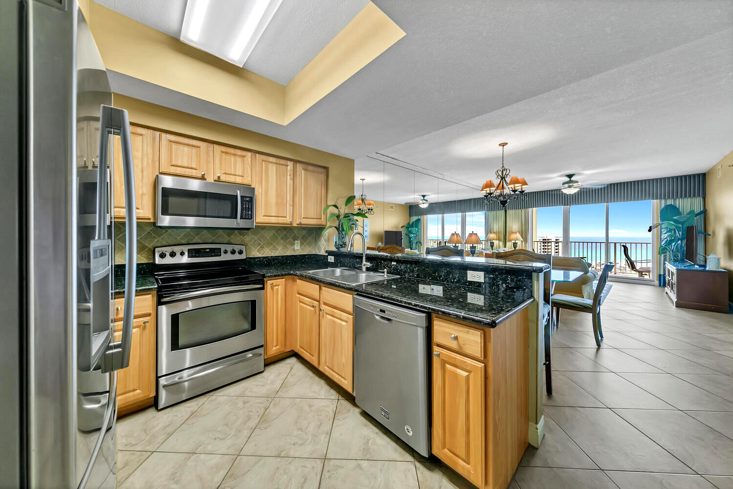 **PRICE REDUCED** The best deal just got better! This immaculate 2 bedroom, 2 full bathroom unit on the 14th floor offers a truly extraordinary living experience and unobstructed views of the Gulf of Mexico and Lake Stewart from your private balcony. With its unparalleled views, meticulously maintained condition, and exceptional rental potential, this condo is an amazing find!Towering over Seascape's 300 acre resort, you'll have easy access to the sugary sand beaches and emerald waters of the Gulf of Mexico. You're also just a short stroll away from 5 swimming pools, golf, tennis, pickleball, basketball, community grills, fitness center, sauna & steam rooms, and countless restaurants and entertainment. This unit features a brand new air conditioning system and comes fully furnished. This is a true turnkey rental with future reservations on the books and a proven rental history with 85 reviews and a 4.9 rating on VRBO and rental projections up to $55,000/year.
See VRBO listing here: https://tinyurl.com/5ac3bw9v
The second bedroom features a pocket door to the bathroom which would allow for enough room for a king sized bed creating a second master suite. The water heater and thermostat can be controlled remotely for better energy efficiency.
Don't wait to own a slice of paradise and embrace the coastal lifestyle that you've always dreamed of! Schedule your private showing today and let the magic of this extraordinary condo sweep you off your feet.