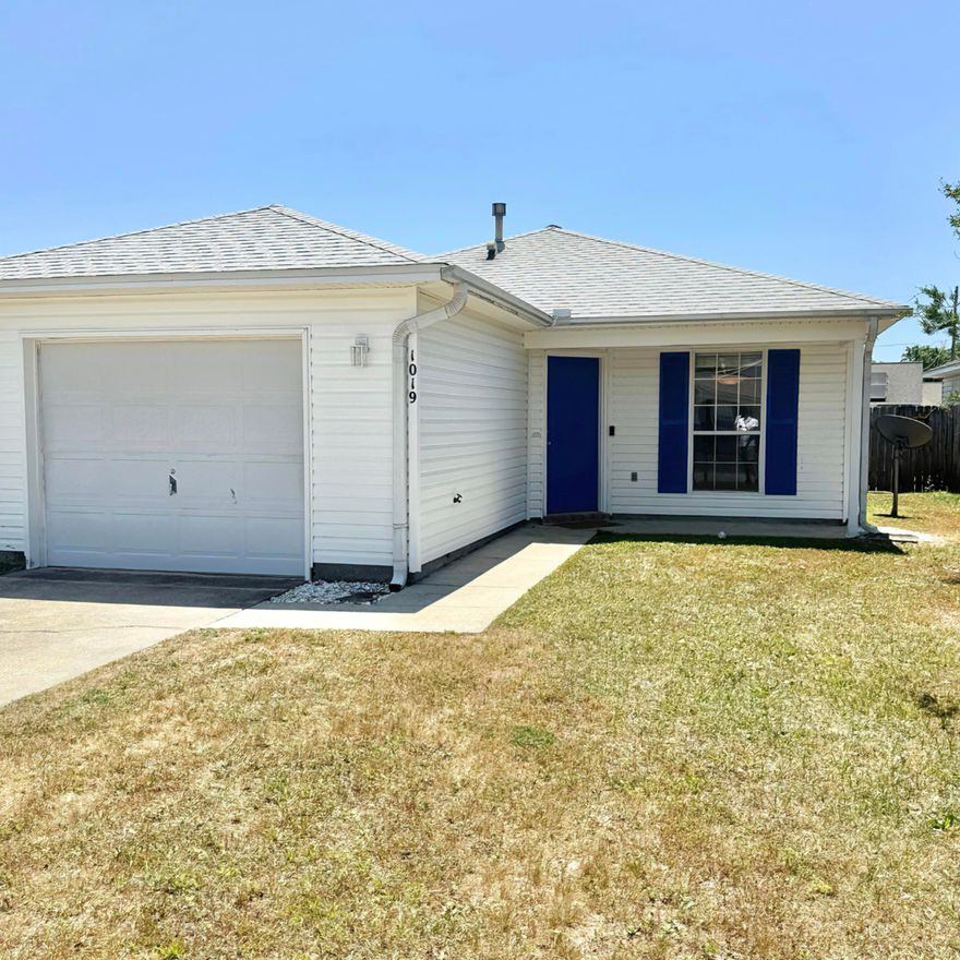 Discover comfort and convenience in this updated, move-in ready 2BR/2BA home located in Coral Village. Offering upgraded flooring throughout (no carpet), a flex-space that could be used as a dining room, home office, or 3rd bedroom, as well as a fully-fenced backyard with patio. This home is thoughtfully designed for easy living. The primary bedroom features a private en-suite bathroom, creating an inviting personal space. Additional smart features include a Ring camera doorbell and a MyQ Smart garage door opener. Roof (2020), HVAC (2017), and Water Heater (2019). With no HOA fees and a prime location just 6 miles from NAS Pensacola and 7 miles from Perdido beaches, this property is perfect for first-time buyers, downsizers, or investors seeking Airbnb potential.
