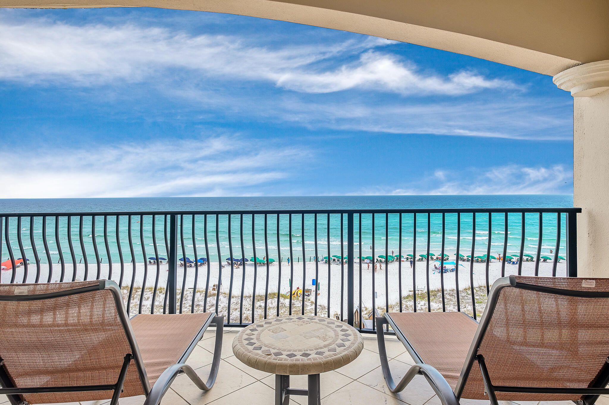 We are pleased to present a spectacular 4-bedroom condominium with breathtaking views of the Gulf. Situated on the sugar-white sands in Crystal Beach and spanning over 2200 square feet, this pristine unit offers magnificent views of the Gulf that can be enjoyed from multiple rooms in the condominium, ensuring an elevated living experience. The condominium has a bunk room, perfect for accommodating guests or family members. The sale of the unit includes two designated parking spots in the parking garage, adding an extra layer of convenience for residents and renters. Additionally, the complex boasts a nice pool and grills, providing ample space for outdoor activities.Overall, this condominium is an ideal choice for those seeking an upscale, luxurious lifestyle with stunning Gulf