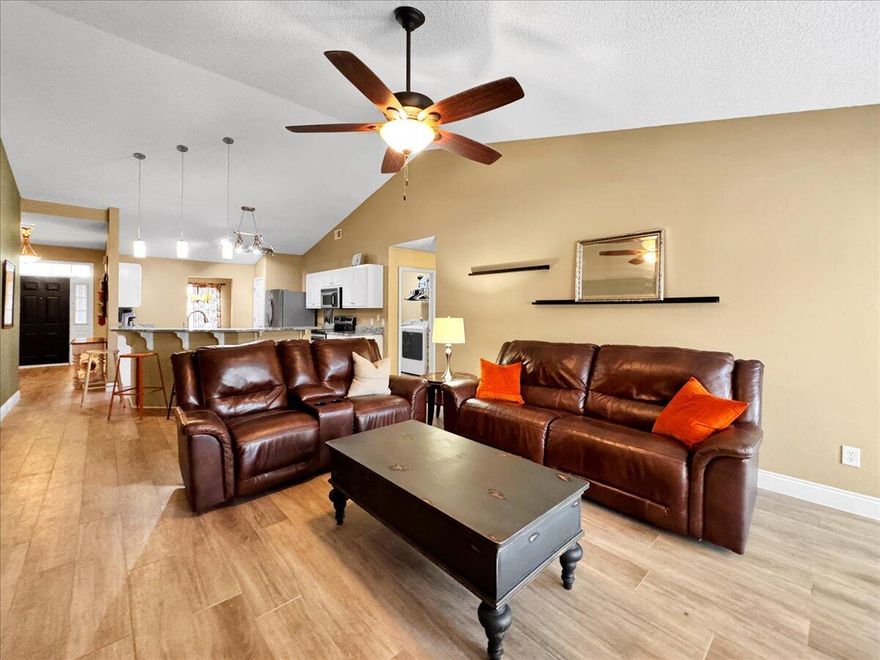 Introducing this stunning, all-brick home built in 2003, located in the exclusive community of Holley By The Sea! This home features 4 bedrooms PLUS a dedicated office. Recently updated, the home boasts new granite countertops in both the kitchen and bathrooms, complemented by a new roof, water heater, flooring, oven, and refrigerator. Enjoy the privacy of an oversized half-acre lot (no flood insurance required) with a fully-fenced backyard. The home is also equipped with an efficient irrigation system and automatic timer, to keep your yard looking spectacular year round!