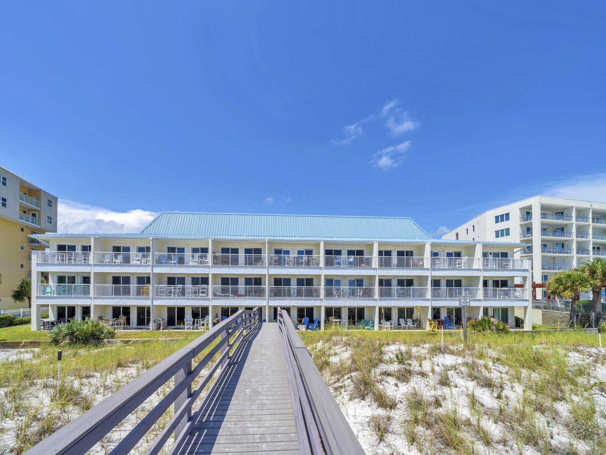 HANDY MAN SPECIAL ... PRICED TO SELL! Island Sands is a hidden gem located on Okaloosa Island in Fort Walton Beach, FL.The building has just reopened after several exterior renovations, This small 27-unit condominium offers a peaceful retreat with an uncrowded beach. Listen to the waves roll in and feel the powder white sand under your feet as you walk down to the beach on the new beach walkway, just steps from your back door. The community swimming pool provides a relaxing place to sunbath and take a dip. Close to all local attractions, entertainment, and restaurants. Island Sands is the perfect beach location. This ground floor unit is great for families with small children. There are no stairs, elevators, or balconies to worry about.