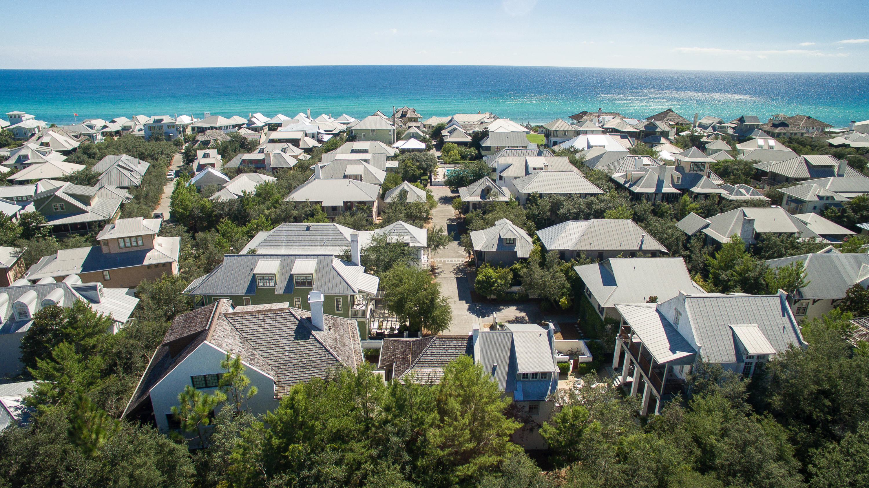 One of the largest homes in Rosemary Beach with one of the best floor plans. This incredible 6 Bedroom, 7.5 Bath home also feature an incredible 3rd floor great room with gaming area and large bunk area that is equivalent to a 7th bedroom. This home was built by a prominent local builder that built many of the first homes in Alys Beach and was originally built as builders personal residence. No expense was spared in construction and the current owners have meticulously maintained the home and have never rented the home. The home is located at the end of a private street on the south side of 30A and features a 2 car garage with full 1 bedroom carriage house. The main home features a courtyard large enough for a pool. Meticulously landscaped. The home features extensive decks, an