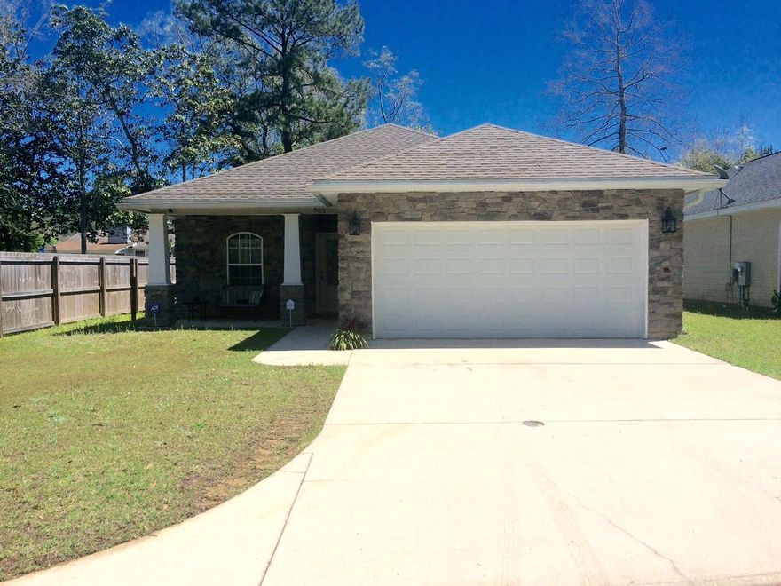 Nearly new home in central Niceville is ready for you. This 3 bedroom, 2 bathroom home with separate office has been well maintained and features upgrades that buyers are searching for. The exterior has a combination stone facade with lap siding and dimensional shingle hip roof. Inside features thick baseboard, craftsman style cased window trim and hand scraped wood flooring throughout. The kitchen features granite counters and quality Legacy cabinets along with stainless steel appliances. Out back is an outdoor kitchen and custom stone patio. The home is pre-wired for surround sound. Call today for your appointment.