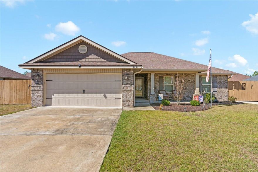 Welcome home to Paddlewheel Dr. The 3 bed 2 bath gem is 9 miles away from Blackwater St. Park & 32 miles to  Navarre Beach. Built in 2019 there are many features for you to appreciate. Granite countertops throughout, trey ceilings, LED recessed lighting, luxury tile flooring and stainless steel appliances. The kitchen is waiting for you to add your own personal touches. A large pantry and a view into your open plan living room, Be part of the action in the family room, double French doors lead you to an enclosed back porch & fenced back yard.  The Master Suite has a fabulous relaxing soaker tub, double vanities, & is flooded w/ natural light. If you love RV'ing than you will enjoy the extra parking pad for RV with electrical outlet. Call and make an appointment to view Paddlewheel.