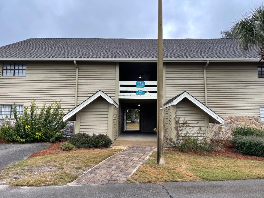 Do not miss this opportunity to grab this ground floor unit! One of the closest buildings to beach access and right next to the tennis courts! This 2 bedroom 2 bath unit comes completely furnished and turn key ready to either move in or rent out for this upcoming vacation season! Inside you will find tiled floors in most areas, laminate in bedrooms, updated baths and an oversized tiled shower in master bathroom. Modified to maximize occupancy and nicely adorned; the owners are currently in the process of adding a washer/dryer combo. A definite must see if looking in this highly sought after complex. In short order you can either be on the beach, eating at one of the coasts best restaurants, or shopping either at the gorgeous Destin Commons, outlet center, or San Destin Shopping.