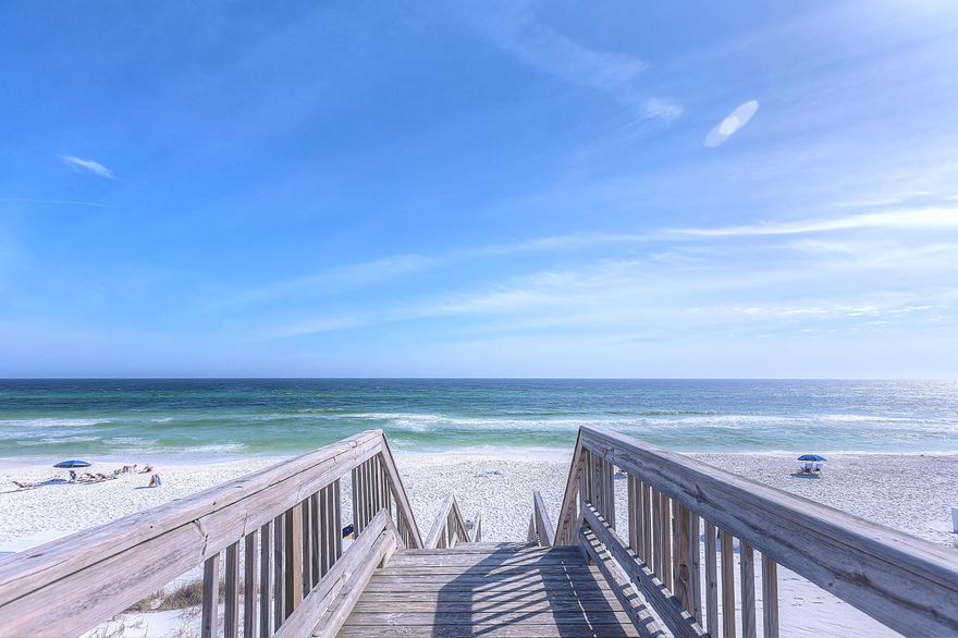 This newly updated furnished condo is perfect for a second home or rental property. Situated on the Gulf of Mexico offering an open living space, great upgrades, steps from all amenities and a deeded garage space for parking all included. Next door to the WaterColor Inn and Beach Club this ressidence draws upon the convenience and charm of the Gulf-front living experience...