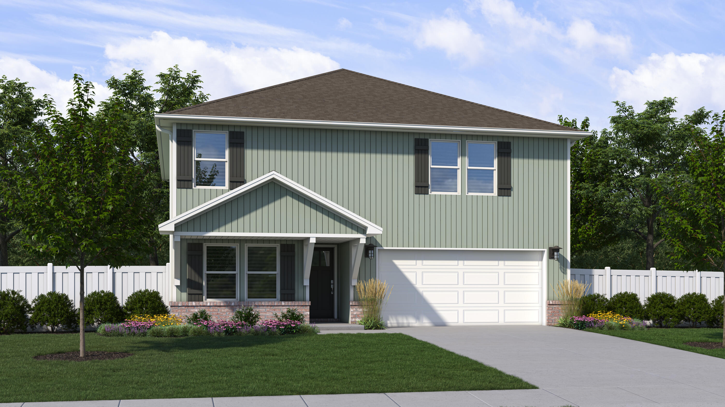 VA Promotion! Phillips Homes Builder is offering a 2/1 rate buy down and paying buyers closing costs with their preferred lender! Ask for details! SOUTH CRESTVIEW location 5 MILES to DUKE FIELD! Partridge Hills neighborhood with no through traffic.  Move in ready! Phillips Homes is a semi custom builder and not a production home. The Cherry Blossom plan features 4 Bed upstairs plus 2 additional flex spaces. Downstairs flex/office/playroom and large flex space upstairs and 2.5 Baths.  Upgrades are considered standard in this home. The kitchen features Quartz counters, large island, stainless Fridgidaire appliances, breakfast bar, all white shaker cabinets, large corner pantry, extra pantry, stainless cabinet hardware, push button garbage disposal, and recessed lighting.
