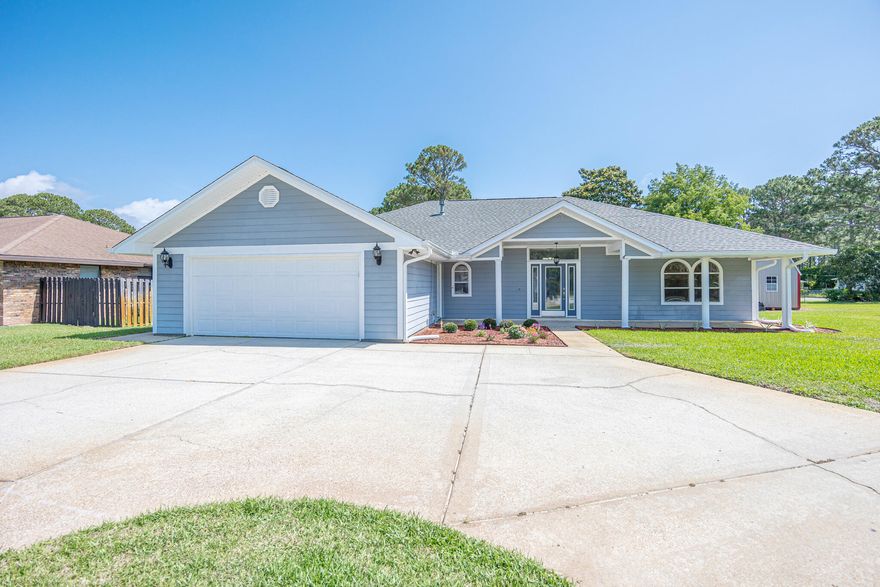 Welcome to 468 Forest Shore Drive, a beautifully upgraded 3-bedroom, 2.5-bath home in the heart of Miramar Beach in the desirable Holiday Shores community. This spacious residence sits on a generous quarter-acre lot with mature landscaping, an oversized driveway, and inviting curb appeal. Enjoy the convenience of being just half a mile from Seascape Town Centre and Silver Sands Premium Outlets, and only 1.5 miles from Pompano Joe's Beach Access which you can access by Golf cart, offering quick access to the beach, shopping, dining, and entertainment. Inside, the open-concept layout features amazing interior features including high ceilings, great natural light, a beautiful electric fireplace with ambient lighting and a cozy sunroom with beautiful exposed wood ceilings. The kitchen is equipped with stainless steel appliances, rich cabinetry, a large center island, and flows seamlessly into the dining and living areas. 

The spacious primary suite includes a large ensuite bath and a custom walk-in closet. Two additional guest bedrooms share a full bath, with a separate half bath for guests. Other features include a tankless water heater, new A/C unit, gutters, custom shutters for added protection, roof is only 4 year old and a two-car garage. With no HOA, this property offers freedom and flexibilityideal as a primary home, second home, or short-term rental investment. A perfect blend of charm, upgrades, and locationdon't miss this rare opportunity in the heart of Miramar Beach!