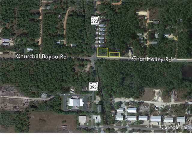 Three lots located at the intersection of North County Road 393 and Chat Holly Rd. Only a short drive and/or bike ride to the area's finest beach-front access via Ed Walline Park at Gulf Place, as well as being walking distance and/or a golf cart drive from Hogtown Bayou's premier bayfront park, which features boat ramps and a newly redeveloped county play park with picnic facilities in the historic Town of Santa Beach.
