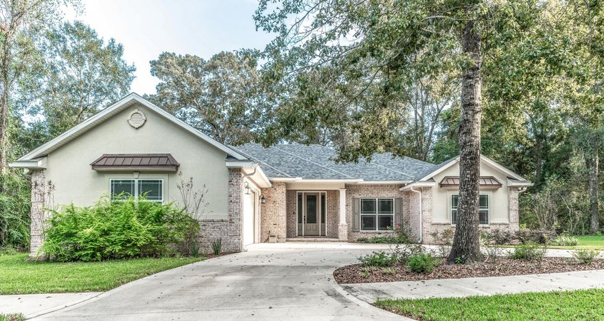 Absolutely exquisite in every way! This gorgeous and custom 3-bedroom, 2-bathroom home in the gated community of Claire's Vineyard truly must be seen to be appreciated. This neighborhood is quaint, wooded, landscaped, features sidewalks and underground utilities. 2812 Pear Orchard is an executive home built in 2017 and has since been lovingly cared for. The open floor plan highlights the amazing kitchen with gorgeous granite counter tops, white aproned farmhouse sink, gas stove, custom cabinets, and all stainless-steel appliances. You will have no problem relaxing in the living room next to easy gas fireplace. Featuring hardwood floors flow throughout the main living areas and leads into the master bedroom. The master bathroom is a retreat and features a dual vanity,