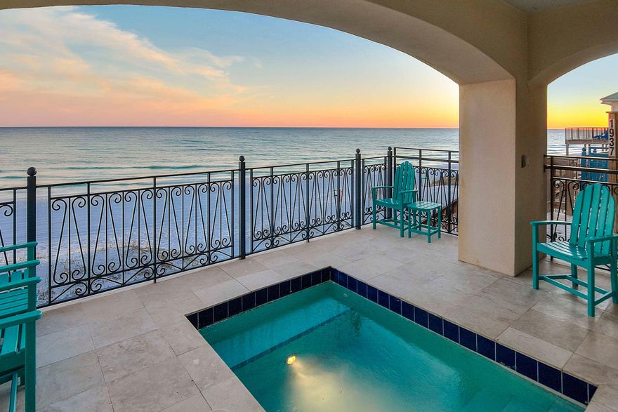 Welcome to Shangri-la! https://www.oceanreefresorts.com/destin-rentals/shangri-la
150K in base rents for 2019, with owner usage!
Ocean Reef Realty proudly presents this highly desirable, well maintained Luxury Frangista Delos unit. Panoramic gulf views from all 3 beachfront balconies set the tone for an everlasting memory for both owner and guest. This top performing vacation rental features 5 bedrooms, 4 bathrooms, Elevator, and a first-floor private splash pool overlooking the Emerald Coast's most beautiful beaches.
Upon entering, the first level offers a custom kid's room with built-in Queen and Double bunks. In addition, a gulf front Master Bedroom with en-suite bath leading to a private balcony with direct beach access.
Second level greets with a wonderfully comforting open-c Living, Dining and Kitchen experience focused on drawing all one's attention to the sparkling gulf waters. Also included on this level is a convenient guest room and full hall bathroom.

Lastly, the third level boasts a generous gulf front King Master bedroom with large private bath and very own balcony! Another guest bedroom with private bath rounds out the top level completing this amazing, one of a kind property.