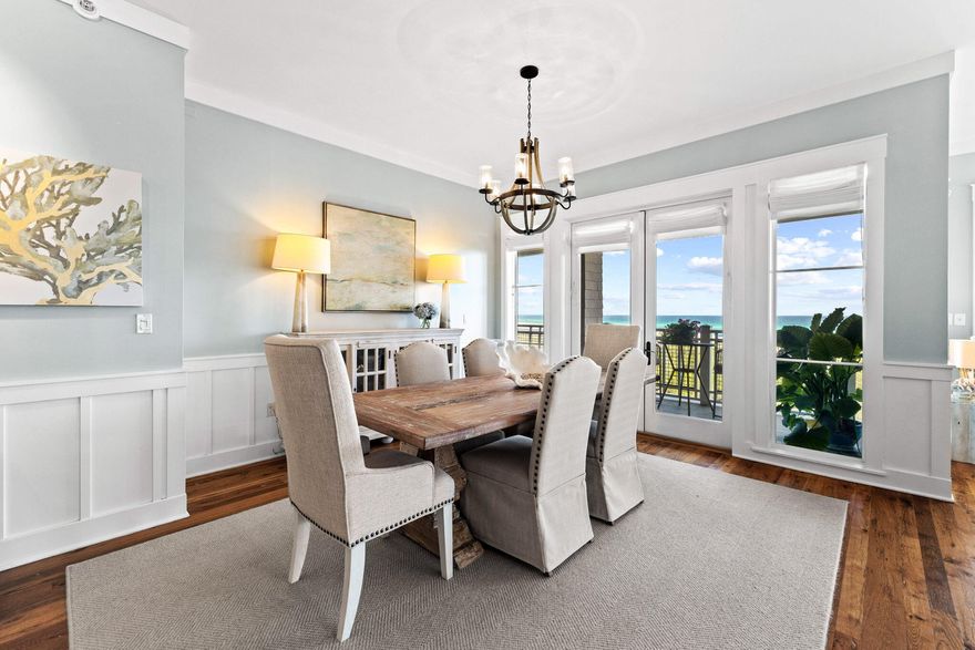 Overlooking the dunes of Watersound Beach and emerald coast waters,this luxury penthouse condo boasts some of the best views on 30A. Withover 70 feet of gulf frontage and two large porches with wide overhangs,there are unobstructed gulf views from most rooms. This 4 bedroom, 41/2 bath penthouse was recently renovated by Summer House Design.With 10 to 15 foot ceilings, an open floor plan, 4 en suite bedrooms, apowder room, and laundry room, this large end unit feels more like ahome. The casually elegant design features hardwood floors, marble tile,and granite countertops in the remodeled kitchen and bathrooms. Thegourmet kitchen has Viking appliances and a large island and pantry. Themaster bathroom features 2 custom vanities, a walk in shower, and.... a stand alone soaking tub. With 2842 sq feet and a one car garage, this is the largest floor plan in Watersound Beach. Furniture and artwork reflect a casually elegant coastal decor and are included. Compass Point II was designed by the acclaimed Graham Gund Architects and emulates the Nantucket style found throughout Watersound Beach. With only 25 residences in Compass Point II, this low density complex has a private pool for the sole use of Compass Point owners. Compass Point is situated between Deer Lake State Park and Camp Creek Lake offering opportunities for hiking, kayaking, paddle boarding and fishing. It is a 7 minute walk to the St Joe Beach Club and 1.8 miles from the Camp Creek golf course.