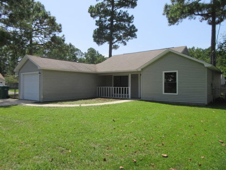 What a super cute 3 bedroom, 2 bath REO home in Fort Walton Beach! The home features tile flooring, a fireplace, cathedral ceilings, skylights and a split floor plan. The home is freshly painted, new carpet and new stainless appliances. There is a nice size fenced yard and also a 1 car garage! The location is close to schools, shopping, restaurants, Military Bases and employment opportunities.