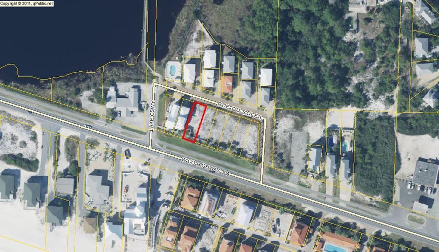Bulk sale-6 lots. CDLPZ applies. Side setback variance of 5'. Gulf & lake views, beach access directly across Hwy 30-A.Tap fees were paid and conveyed with lots.