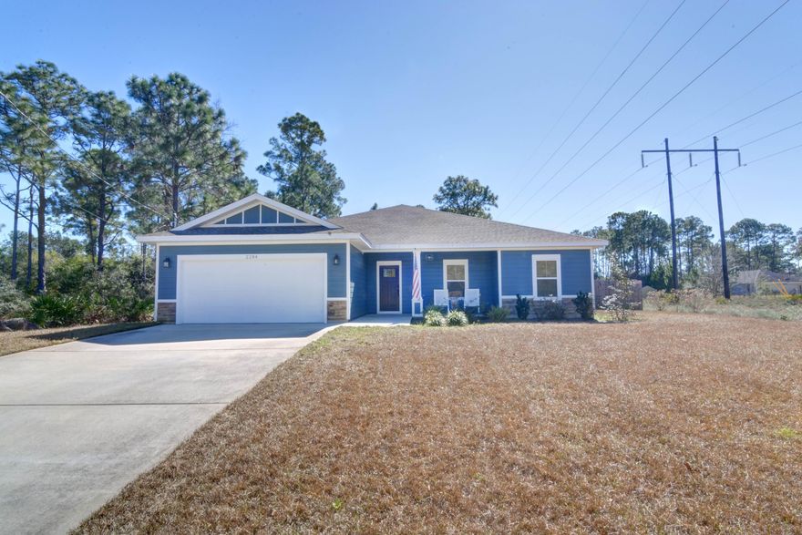 Stunning, unique, and better than new on an oversized 0.53 acre lot! You will not find another like this home! Purchased in January of 2017 this home has been lovingly transformed inside and out from a lovely new construction home to a one of a kind stunner full of character, custom lighting and features (check out those amazing accent walls!), and antique pieces repurposed into fixtures. This lot extends far past the cleared space all the way to the corner where the future possibilities of this property are endless. Walk in the front door, and prepare to be blown away. See comprehensive list of updates. Survey available.