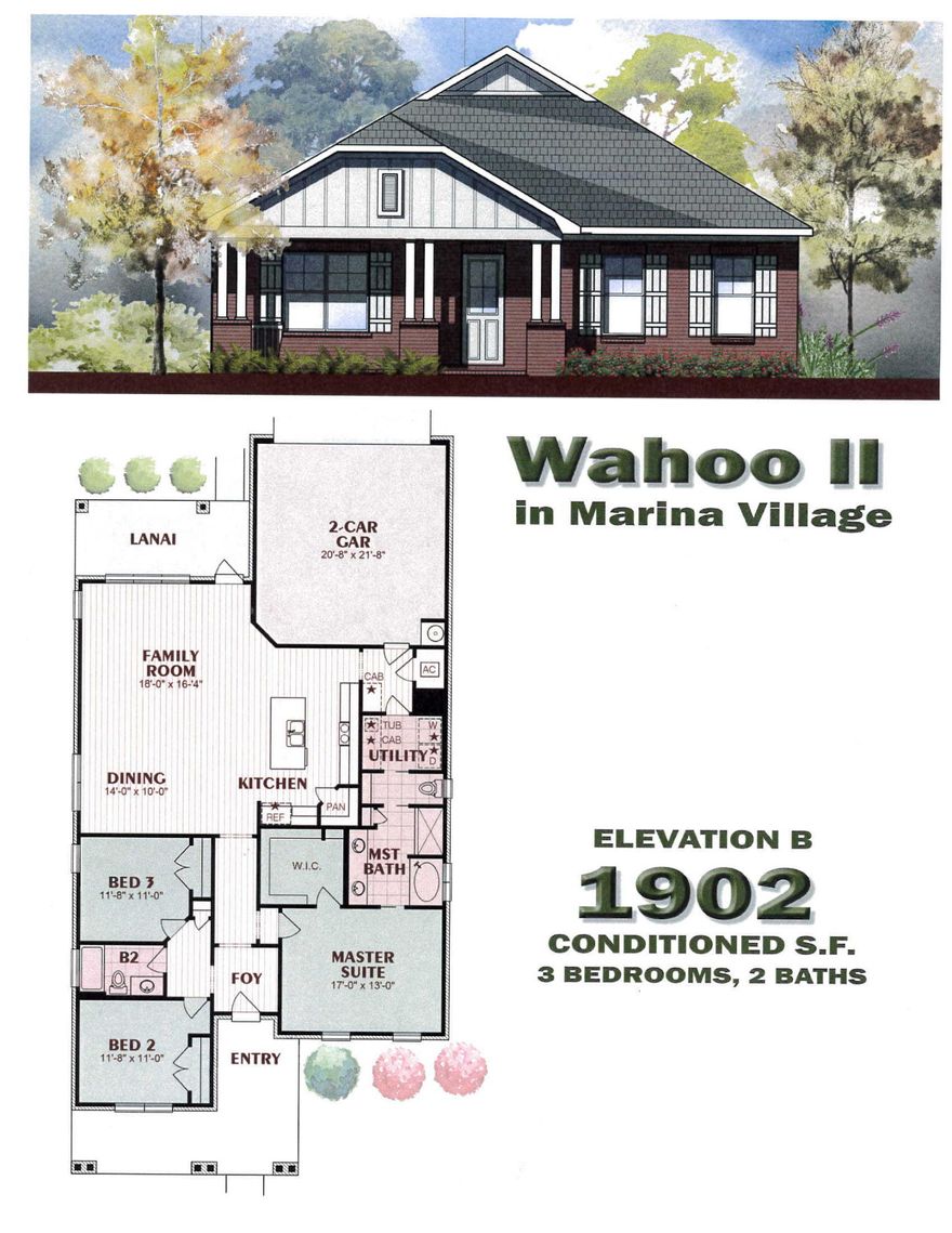 Marina Village is a private, quiet, bayou- coastal community with a pool, playground, and stocked ponds for catch and release fishing only. Marina Village has direct access to Lagrange Bayou via the Freeport Marina, which is the only full service marina in our area! The Wahoo II floor plan has 1,902 sq.ft. with 3 bedrooms, and 2 baths. Brick exterior, low e-vinyl windows, covered entry, large covered rear porch, 2 car garage, and landscaping package with automatic sprinkler system are just a few of the exterior features of the home. Interior finishes include 9 ft ceilings, laminate, tile, and carpet floor coverings, brushed nickel fixtures, double vanity in the Master bath and large walk-in closet in the Master bedroom, granite counter tops, as well as upgrades to include 8 ft interior