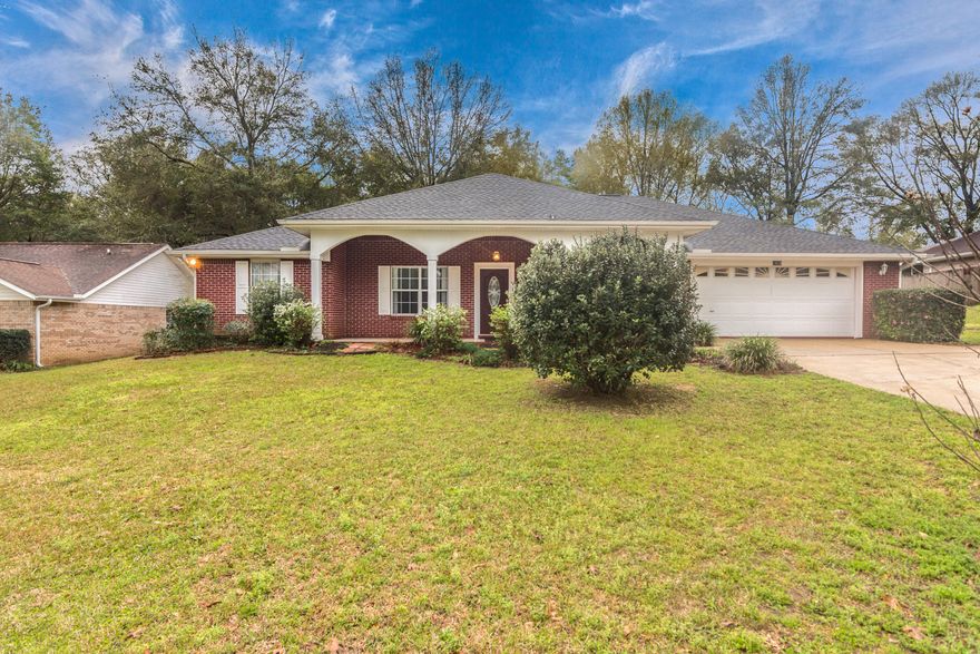 Immaculate 3 bd/2 ba home situated on a large, nice lot in north Crestview. Relax w/ friends over a glass of sweet tea on this welcoming front porch!! Inside you will find a spacious living room w/ columned entry to the dining area. Stunning kitchen features bright white cabinetry, beautiful granite countertops, prep sink and fully equipped with all kitchen appliances (stove/oven, microwave, dishwasher and fridge). Adjacent breakfast nook has double door closets featuring nooks to house your small appliances, desk/prep area, hobby supplies, you name it. The home has a large master suite w/ beautiful tiled shower and stunning vanity. Spacious laundry room with space for a freezer, etc.. The 2 car garage features a canning pantry and the owner is leaving the metal lockers SEE SUPPLEMENT
