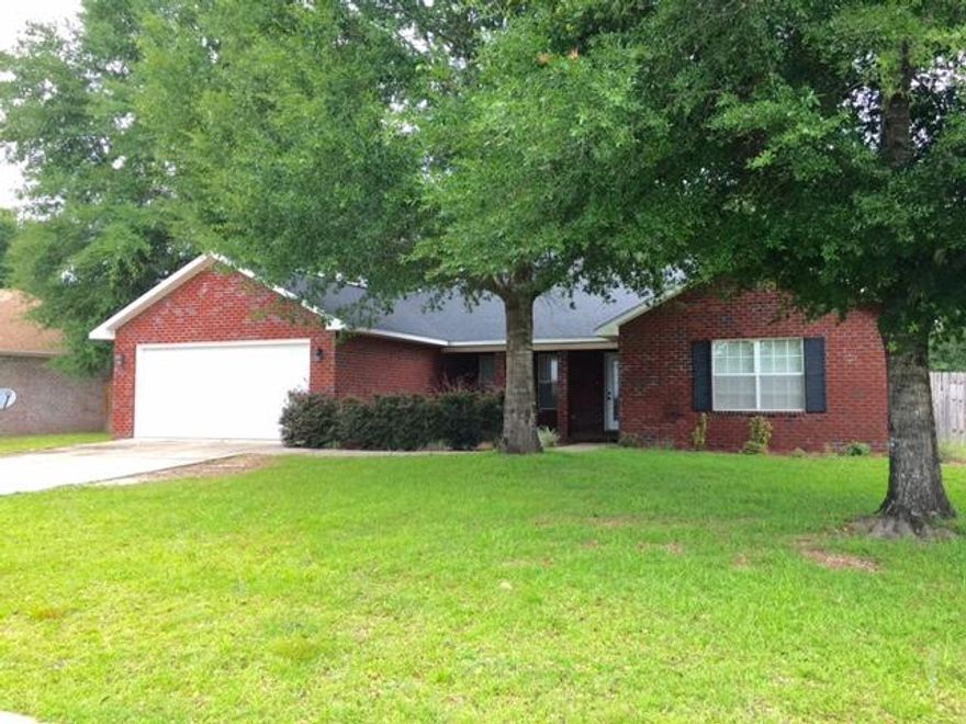 Come see this lovely 4BR/2BA home with open floor plan that includes large living room, kitchen, breakfast nook, breakfast bar, and dining area all with laminate flooring! This home also has a master bedroom with tray ceiling, large master bath with double vanities, garden tub, separate shower, and walk in closet. Included as well are three additional bedrooms, a hall bath, and laundry room. The 2 car garage has opener, the level back yard is privacy fenced and has an open patio. Pet considered case by case.