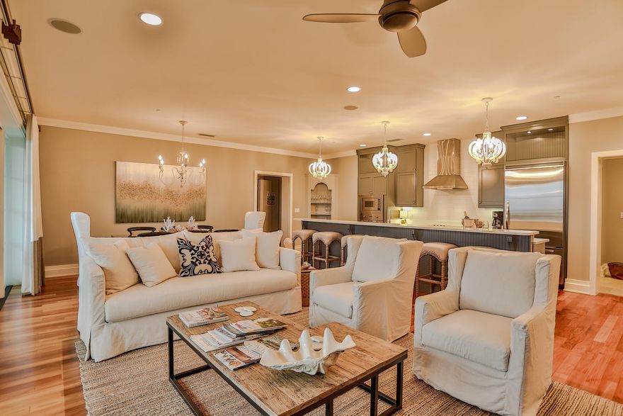 BEAUTIFULLY furnished and fabulously updated on the highly desirable EAST end of 30A, with great GULF VIEWS!!! This property is sure to impress the most discerning buyers. Over sized kitchen, with Viking Appliances, bar seating for 6,adjoin a spacious,open living and dining area with Gulf views, plus a large balcony for entertaining and watching the sunset. The amenities at Waterhouse are sure to IMPRESS! Rooftop pool and Spa, Owners lounge, with a media room, all with panoramic views of the breath taking emerald waters, and our beautiful beaches. Private gym, deeded beach access just across the street. and beach chair service included in HOA. 3 Bedrooms, 3 baths, with the split floor plan and private master balcony. Walk or ride bikes to Alys, Rosemary, or Watersound. Perfect Location!