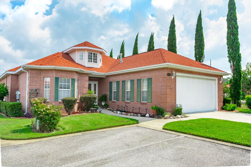Your family will love this well-maintained all brick home in the safe, gated community of magnolia plantation. The open living/kitchen area provides clean lines of sights and centers around a large peninsula bar. The master bedroom features oversized windows and tray ceiling for that perfect dimension of light, height, and elegance. The master bath has two vanities, tub, shower, and a massive walk in closet. The expansive screened in porch leads out to a fenced in backyard. Ideal for those morning coffees and an evening cocktails while you watch the kids play. The front yard provides added side parking for all your friends and family to come visit! Call today.