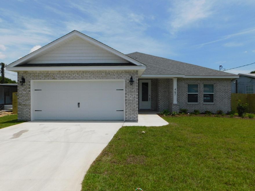 Complete by 1st week of June! SAVE MORE BY BUYING NEW! LOWER INSURANCE AND LOWER UTILITY BILLS!Buying New saves $$$ on utilities & insurance! Located In the zone for 100% USDA Financing! With a full price offer, Builder pays all closing costs except for lender fees, credit report, prepaids/ins, reserves. See details in agent notes. Located close to Bases, Beaches and Shopping!!! This Affordable BRAND NEW HOME is Loaded w/Extras! This home has Granite Countertops in Kitchen, a Breakfast Bar, Wood Cabinets, Quality Fixtures, 10x20 back porch, tiled floors in foyer, kitchen, baths and Laundry Room. Master Bedroom is nicely sized. SOME PHOTOS ARE OF ANOTHER HOME - INTERIOR FEATURES LIKE TRAYED CEILINGS, FIXTURES AND CABINET COLORS MAY BE DIFFERENT