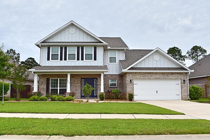 Popular Eleanor floor plan located on the preserve in Whispers at Hammock Bay for Rent available June 1st. This meticulously maintained, two-story, four bedroom, three and a half bath, one-owner, pet free home features 3,552 of heated and cooled living space. A large 20x20 bonus room offers flexibility in additional space. This home boasts interior features including; granite throughout, Porcelain wood plank tile floors throughout the main living on the first floor. The kitchen is appointed with Stainless steel appliances and walk-in pantry. Covered Porch leads out to spacious fenced in backyard. Schedule your showing today this home won't last long.