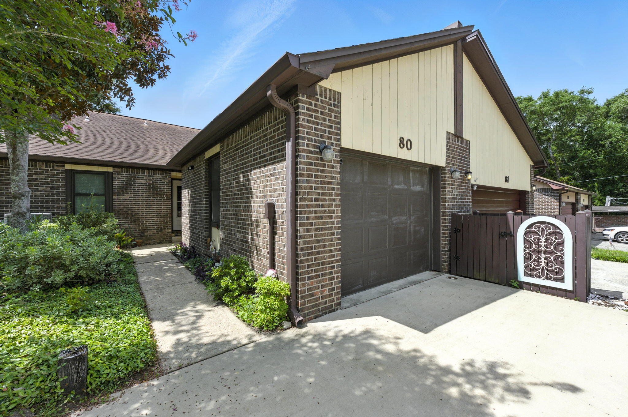 Charming Valparaiso 2-Bedroom Townhome in Sought-After Hidden Cove Waterfront Community. Nestled along Tom's Bayou, minutes from Eglin Air Force Base and white sand beaches of the Emerald Coast, this beautifully maintained 2-bedroom, 2-bath townhome offers comfort, style, and unbeatable convenience. Step inside to find an inviting open-concept layout featuring granite countertops and plenty of kitchen counter space, perfect for cooking and entertaining. The 14X13 master bedroom boasts a generously sized walk-in closet, providing ample storage.Enjoy morning coffee or evening sunsets from the rear open back deck just off the Florida room -- the ideal spot to unwind and take in the peaceful surroundings. Hidden Cove offers outstanding community amenities, including a sparkling pool, clubhouse & boat dock....boat dock rentals are available for ONLY $45/month! Whether you're looking for a full-time residence, coastal getaway or investment opportunity this home delivers any and all of those!! New Electrical Panel, New Hot Water Heater, 5 Year Old HVAC/Heat Pump, 12 Year Old Roof......