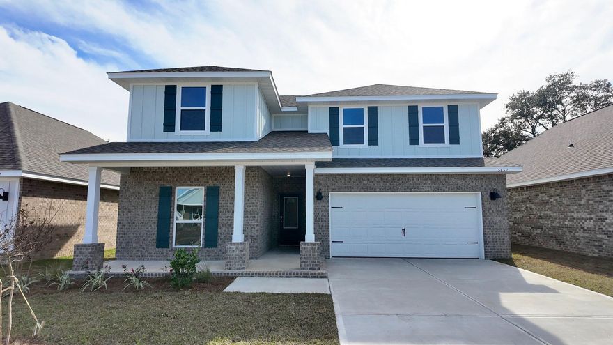 Welcome to Deer Ridge Crossing in Gulf Breeze, FL! The stunning Ozark floor plan is a well-designed 2 story model with 2 bedrooms ''&'' a living room on ''EACH'' level. Bedroom 1 on the first floor offers a spacious walk-in closet, & adjoining bath has a double vanity, large shower, linen and water closet. Stunning Quartz countertops in kitchen and baths, all stainless-steel appliances, gorgeous EVP wood look flooring & plush carpet in the bedrooms. The Smart Home Connect System includes several Smart Home convenient devices. Upscale home with great curb appeal. Convenient Midway location. Must see!