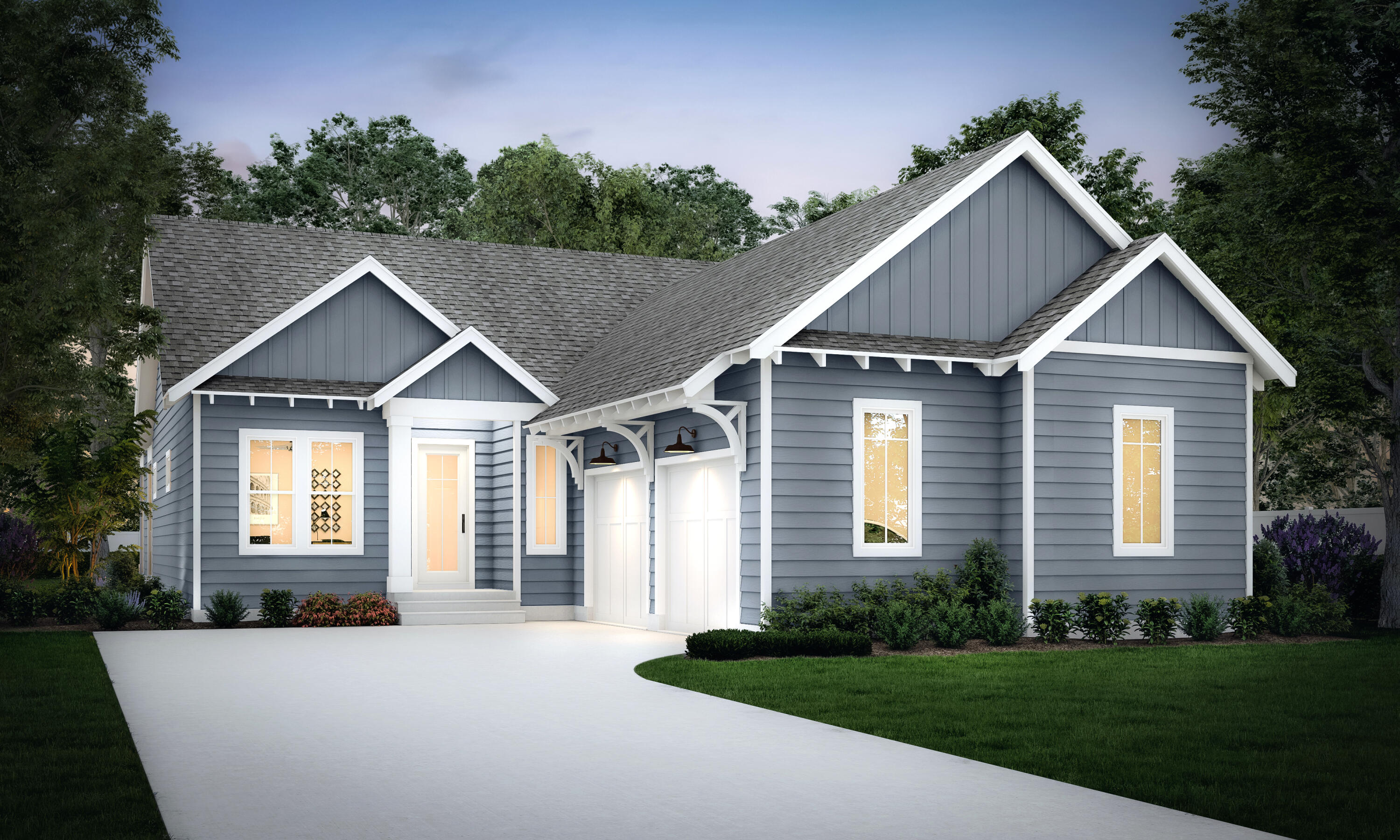 Experience modern luxury in this brand-new Cyra floor plan by Arkon Group, located in Powell Landing West within the sought-after Watersound Origins community. Offering 3 bedrooms, 3.5 bathrooms, a study, and 2,213 square feet of well-appointed living space, this home is designed for both everyday comfort and stylish entertaining. Luxury vinyl plank flooring flows throughout, complemented by 10' ceilings, 8' solid core doors, and crown molding in every room. The chef's kitchen features Bosch stainless steel appliances, wood cabinetry with soft-close features, under cabinet lighting, quartz countertops, and a shiplap-wrapped island that anchors the open-concept layout connecting the kitchen, living, and dining areas.