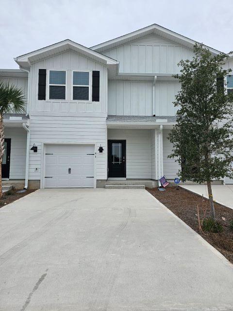 AVAILABLE 10/21/2024!  Almost new townhouse in Destin Florida central to beaches, schools, a waterpark and world famous Crab Island! Just 14 miles from Eglin AFB, this beauty sports 3 bedrooms, 2/5 baths and a one car garage. Spacious living area and gorgeous kitchen featuring white cabinetry, quartz counters, stainless appliances and a farm style with a large breakfast bar. All appliances provided including a washer and dryer and lawncare included! You don't want to miss this one! Call or message me today for your private tour. Applicants to verify all items deemed important such as schools and room measurements. No cats, one dog up to 70 lbs with owner approval and $400 nonrefundable pet fee. Photos used could be of a similar unit or model home.