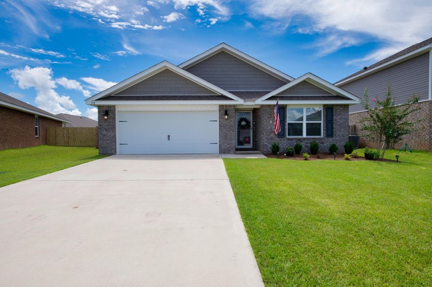 Built in 2019, practically BRAND NEW! No need to worry about insurability of the age of the roof, water heater, or HVAC!  Welcome Home to the most popular designed Cali floor plan by DR Horton house.  It features a well thought out, open floor plan with screened in patio.  The kitchen features an island, stainless steel appliances & granite countertops. The floors are a vinyl with a wood look that continues throughout the entire home, except for the bedrooms where there's carpet. The master bath has a walk-in closet and dual vanities. This home is equipped with the Smart Home Connect System with the ability to operate the alarm, garage door, door locks, thermostat, and porch lights all from your smartphone.  The HOA offers zero entry pool, playground, clubhouse, and dog park.