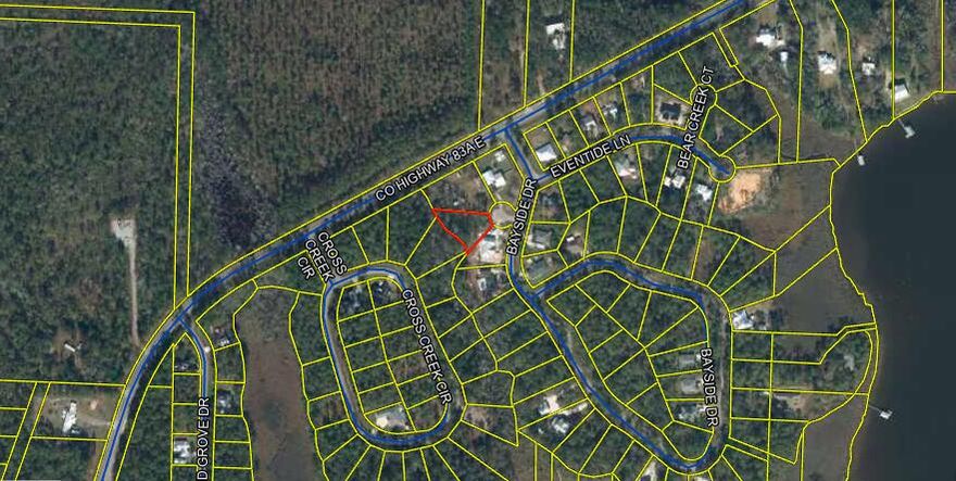This beautiful future homesite is tucked away in the esteemed neighborhood of Cross Creek Shores, one of Freeport's most desirable communities! This lot is high and dry on its front half and in flood zone 'X', with beautiful hardwood trees and vegetation on the backside, offering a tranquil back yard and sitting area. Go by and see for yourself today!