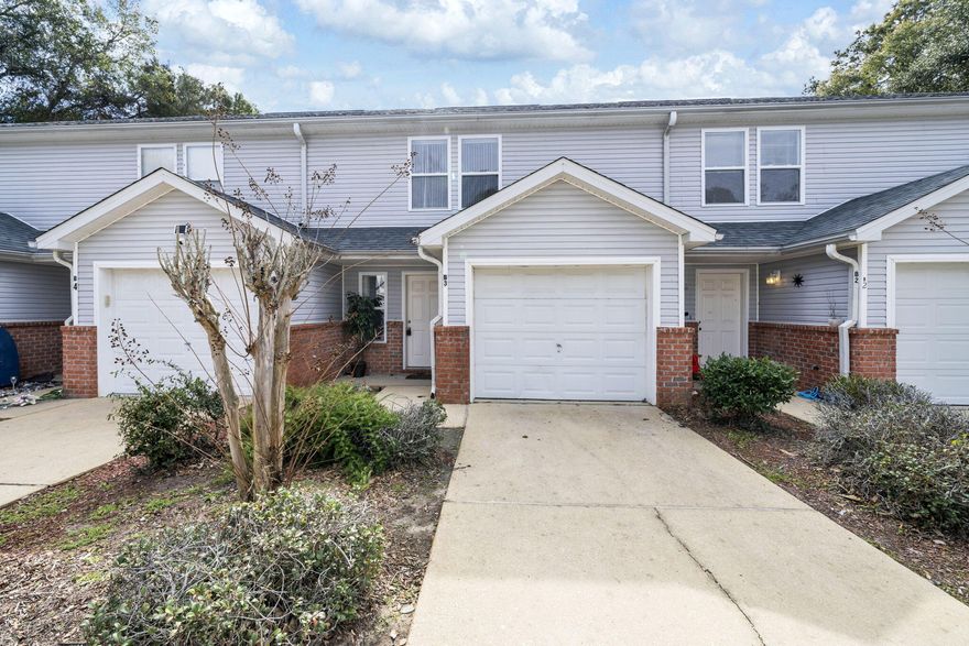 Great location just 2 miles from downtown Fort Walton Beach and the beautiful Emerald Coast beaches. This is a  well-maintained 2-bedroom, 2-bath condo features new tile flooring on the first floor, wood flooring on the stairs and second floor, and fresh interior paint throughout. Recent updates include a new roof (2025) and new dishwasher, making this property truly move-in ready for its next owner.The home includes a 1-car garage and is centrally located, just minutes from Okaloosa Island, dining, shopping, and local conveniences. Short-term rentals are not permitted, however the property has an excellent long-term rental history, making it ideal for a primary residence or investment opportunity.Monthly HOA dues are $300 and cover exterior maintenance and improvements. Notably, all roofs within the complex were replaced in 2025, with no special assessment required, as the cost was fully covered by HOA reserves.