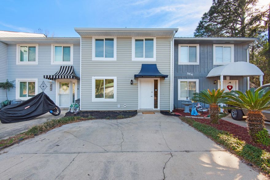 Welcome to your new Lake Front oasis! No HOA, No flood insurance required, Home owners Insurance only $158 / month, long term or short term capable. Nestled in the center of Fort Walton Beach this property backs up to a beautiful spring fed lake with 21 feet of lake frontage. It has been completely remodeled. New roof, New AC, New Hot water heater, New sliding glass doors, New windows, Quartz countertops, all brand new appliances including fridge, stove, dishwasher, washer and dryer, new flooring throughout, new bathroom vanities, new lights, new paint and trim throughout, new back patio deck, new gutters,