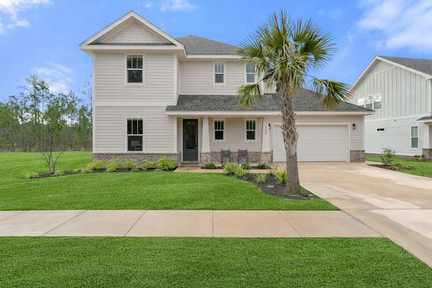 Coastal craftsman masterpiece located in the desirable, gated community of Bear Creek. This open-concept home showcases modern finishes throughout, including shiplap accents, sleek black hardware, stunning bathroom tile work, and timeless craftsman details. The property backs to a peaceful greenspace, offering privacy and a serene setting. Bear Creek residents enjoy resort-style amenities such as pickleball and tennis courts, a fitness center, and a community pool--with a second resort-style pool and four additional pickleball courts coming soon. Ideally situated just minutes from South Walton beaches, 30A, boat ramps, fishing piers, the bay, and major highways, this home offers the perfect blend of luxury, lifestyle, and location. Schedule your private tour today.