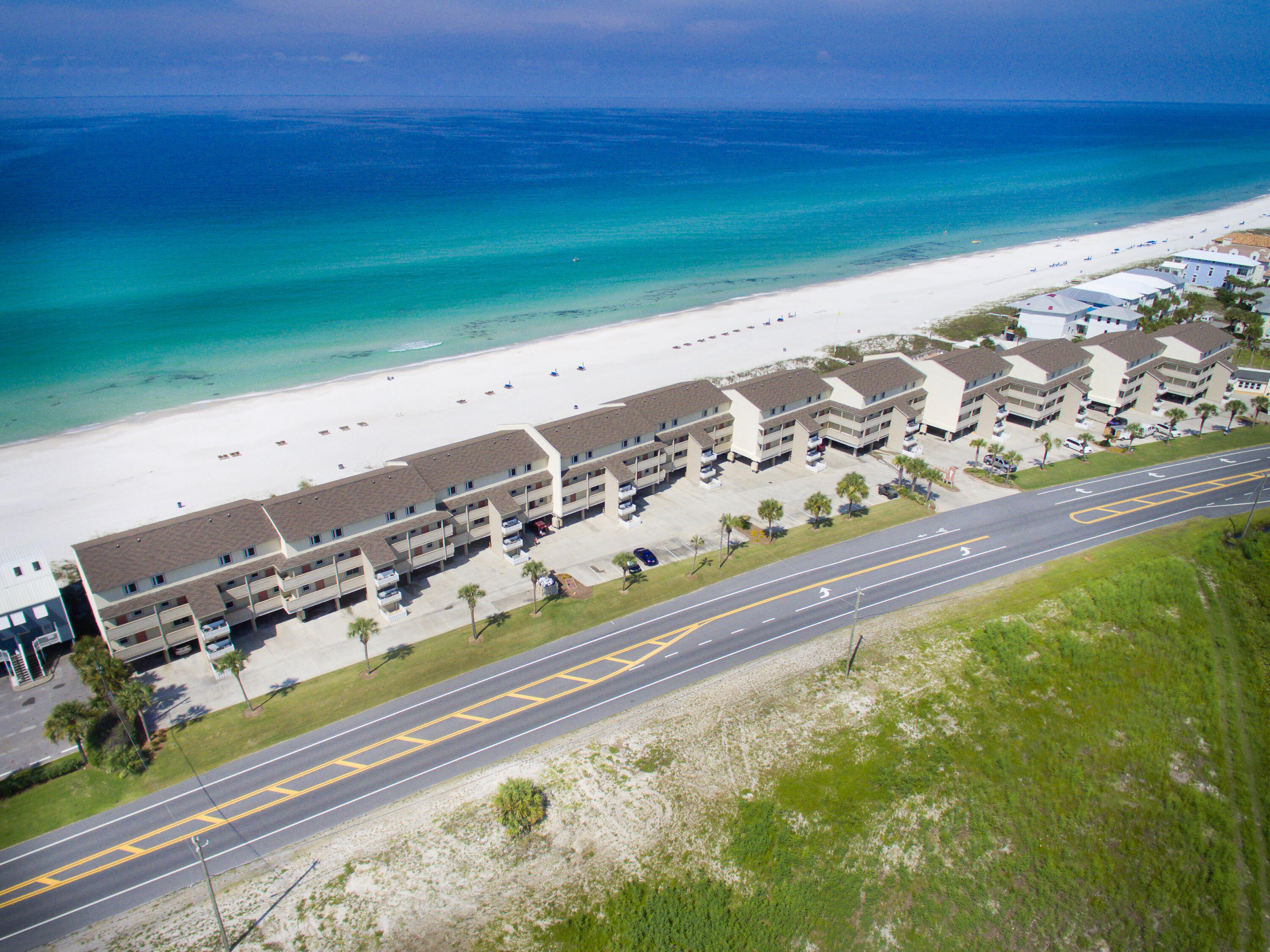 Check out this rarely available, Ramsgate Harbour gulf front condo!!! Unit 65 is a completely updated condo on the far west end of the Ramsgate Harbour complex adjacent to Carillon Beach. The low density beaches of west PCB and the incredible proximity to 30A makes this location extra special! Offering 2 bedrooms/2.5 bath with updates galore, this unit is a proven vacation rental success! With strong rental numbers and repeat renters year after year, this property is an excellent short term rental or would make a superb vacation residence. Check it out today! Professional photos coming soon!