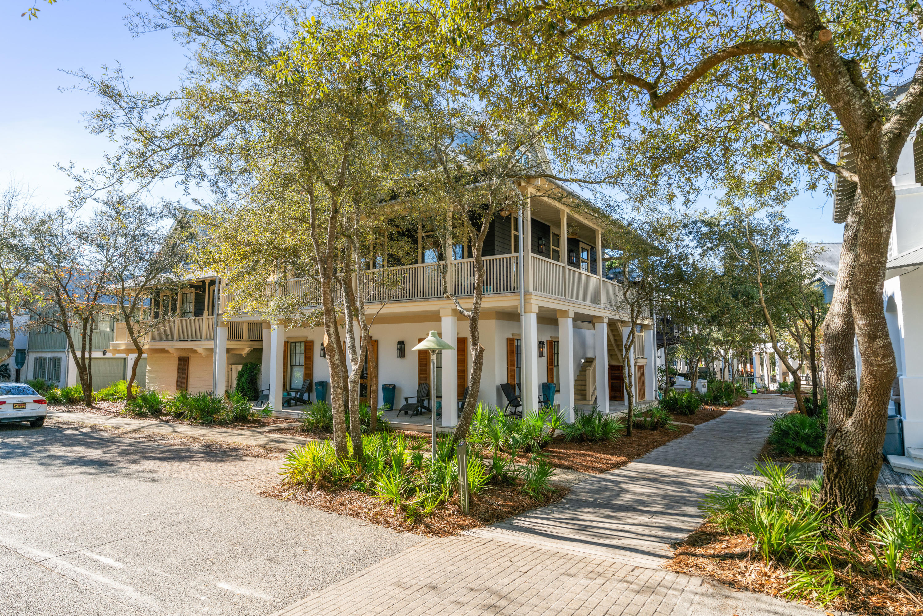 Exceptional opportunity to own this spectacular 6 bedroom, 5 bath beach home located on the south side of Rosemary Beach! Amazing location just 6 homes back from the nearby beach access & just one block away from the shops and restaurants at Rosemary Beach Town Center. This lovely home exudes Southern charm, has been recently updated and is offered fully furnished and turn key. Features include a spacious great room with 14' ceilings & a gas fireplace, a fully updated kitchen including a farmhouse sink and Wolf and Sub Zero appliances, new bathrooms throughout with quartz countertops and frameless glass doors, fresh exterior and interior paint, antique hardwood floors, wrap around porches, a private courtyard with a heated & jetted pool and gulf views from the 3rd floor observation deck!