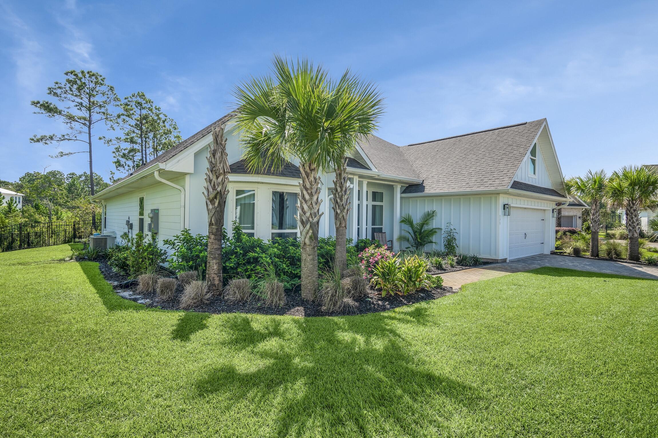 UNDER CONTINGENCY CONTRACT WITH 72 HR. KICKOUT CLAUSE. Priced to sell! Best value in newly developed, gated Lakeview subdivision-no short-term rentals. Prime low traffic, lake front location near end of cul-de-sac connects to greenspaces and nature trails. Only steps to sizable community pool.  Rear covered patio in fenced back yard provides spectacular views of lake and forest.  Popular 'Emma' floorplan 3 BR 2 BA with Flex room'/office/workout and optional Bonus room above garage that can be utilized as a 4th BR. Interior boasts 10'-12' trayed ceilings, crown molding, recessed lighting. LVP flooring, granite countertops throughout. Open kitchen design features ] central island breakfast bar, all stainless appliances including gas cooktop/oven.  The elegant