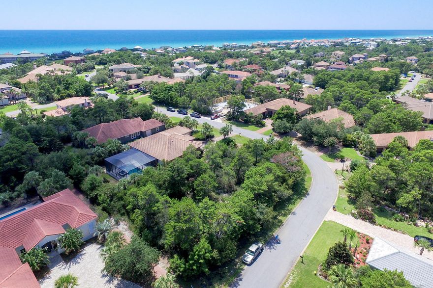 Build your dream home in the amazing, gated community along Scenic 30A across the street from the Gulf of Mexico. This corner lot in Gulf Place at Santa Rosa Beach is for sale and would be a great location for a second home or vacation property. With no build out time you have the flexibility to start construction based on your needs and wants. Tap fees have been paid for this lot to Regional Utilities. Vue Restaurant is directly across Scenic 30A and is an ideal spot to enjoy the sunset with a cocktail. Deeded beach access ensures you'll always be able to soak up the Florida sun along South Walton's wide, white sandy beaches. Owners also have the option to join Santa Rosa Golf & Beach Club only a few steps away! Santa Rosa Golf & Beach Club is offering several different memberships from