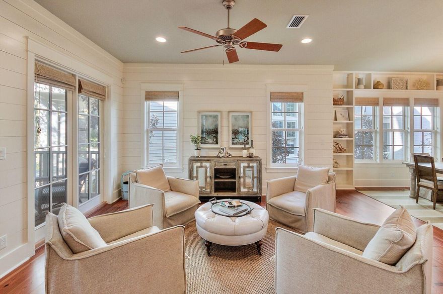 **BEST DEAL IN WATERCOLOR** NEVER RENTED & IMMACULATE, this spacious 5 bedroom + bonus room, custom home is perfectly positioned in the desirable Lake District. 29 Silk Grass Lane is well-designed with all bedrooms including en-suite bathrooms and an open floor concept with quality workmanship, throughout. Featuring 3 master suites, a bonus room ideal for a bunk-room, study or media room, quartz countertops, beautiful wide-plank hardwood flooring, nickel gap tongue and groove walls, large screened porches facing a quiet nature preserve, detached 1 bedroom guest house with full kitchen and living area, 2 car garage, ample storage spaces, and surround sound. Located in Phase 3, this home is steps to the famous Frog pool, and the pedestrian bridge leading to the Town center.