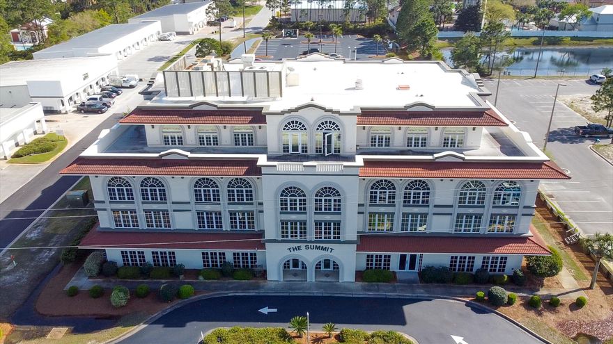 1547 SF ~ Professional office condo located on the 3rd Floor of the The Summit office building in Miramar Beach, FL. This space is located in the SE corner of the building and has 9 existing offices, small reception area, kitchen/ break area. Beautiful floor to ceiling windows allowing tremendous natural light into the work environment. The building has a tremendous parking field, common area restrooms, elevator & stair access. Each owner / tenant has dedicated space inside the first floor lobby directory. Association Dues for this space cover the CAM & Bldg Insurance along with the electricity. Each office condo has its own parcel ID and property tax responsibility.  The space is currently available.