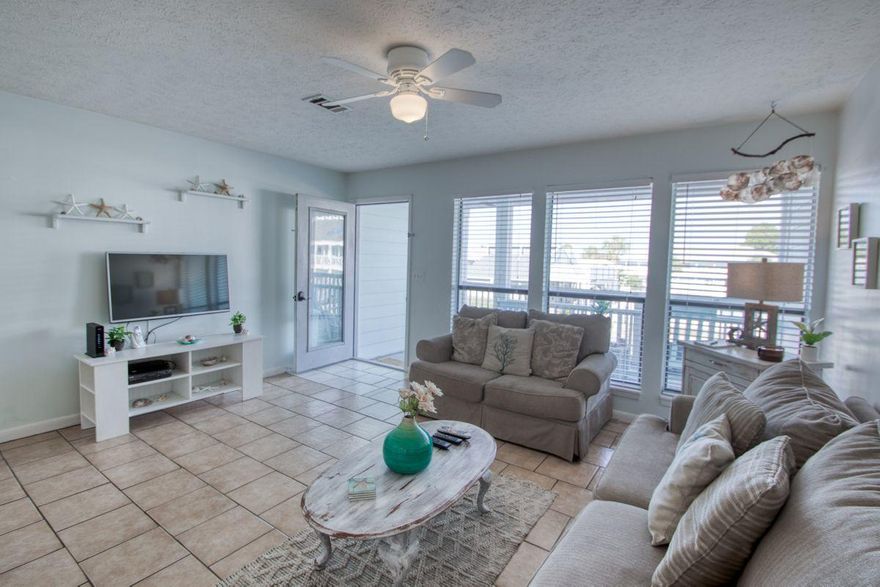 Hidden gem on the popular west end of Panama City Beach. This is a perfectly situated unit within Southwind directly across from the amenities with a 2nd floor west-facing balcony offering Gulf views. Sells fully furnished and turn-key ready with proven rental history. Owners and guests enjoy a seasonally heated community pool, tennis courts, and shuffleboard courts. Beach access is directly across the street, less than 175 yards from the building. Located across from Tropic Winds, Southwind is only a few miles west of Pier Park with quick access to Highway 79 and only 20 minutes to the airport. Perfect as a rental investment or as a second home beach getaway in a private, low-density retreat on the west end of Panama City Beach.