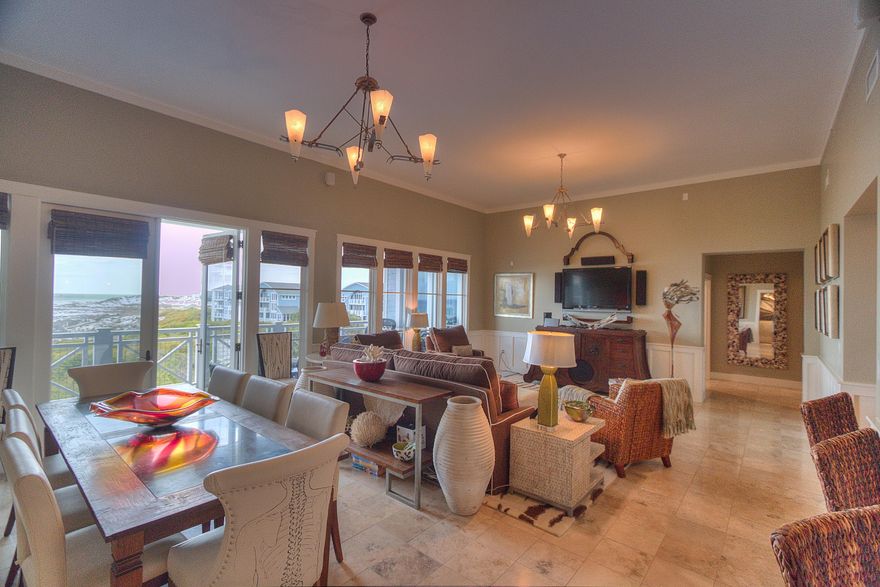 Top floor at WaterSound Beach. This beautiful condo has lots of upgrades and some of the most stunning views found in the area.